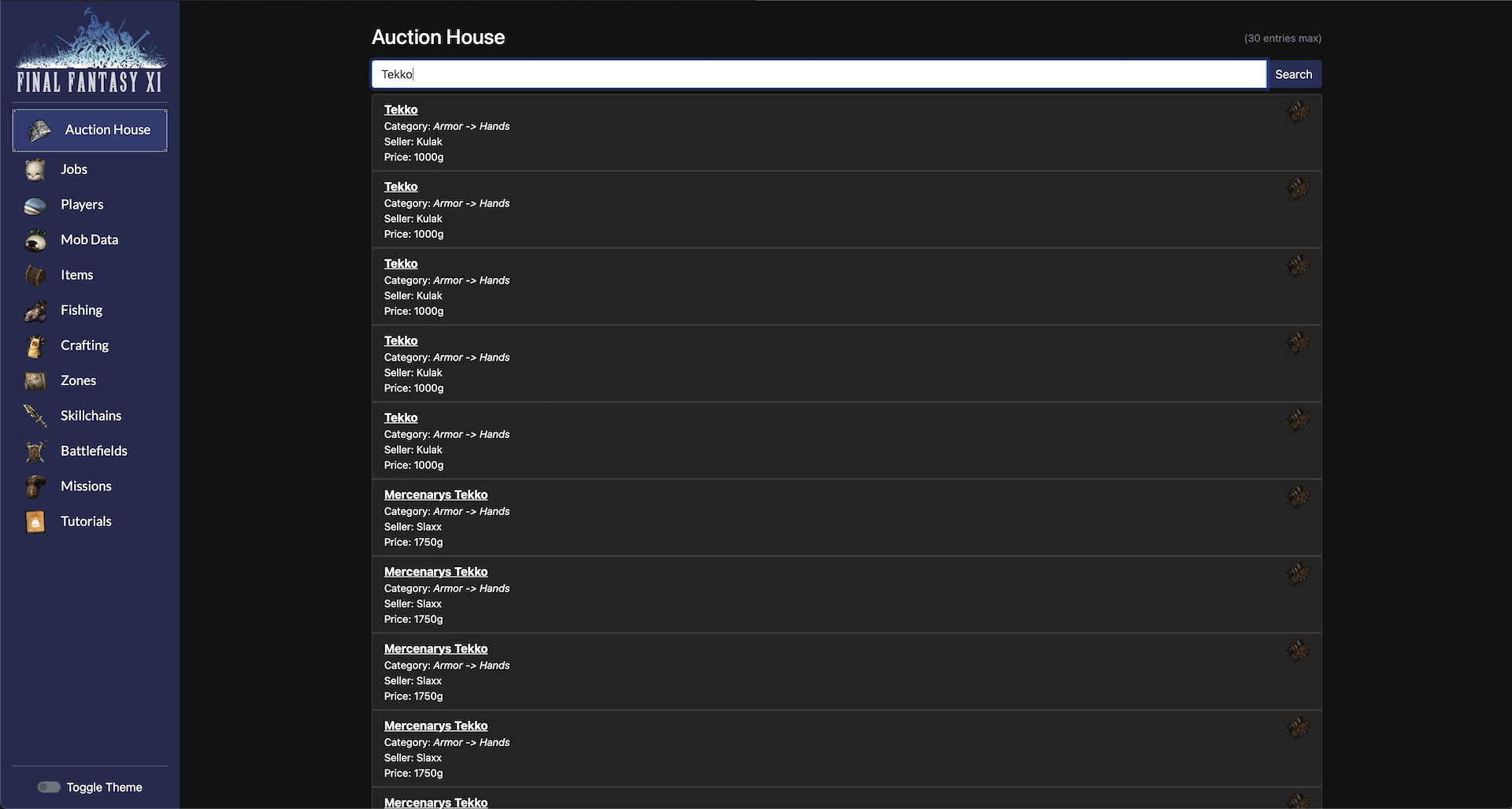 ffps item details