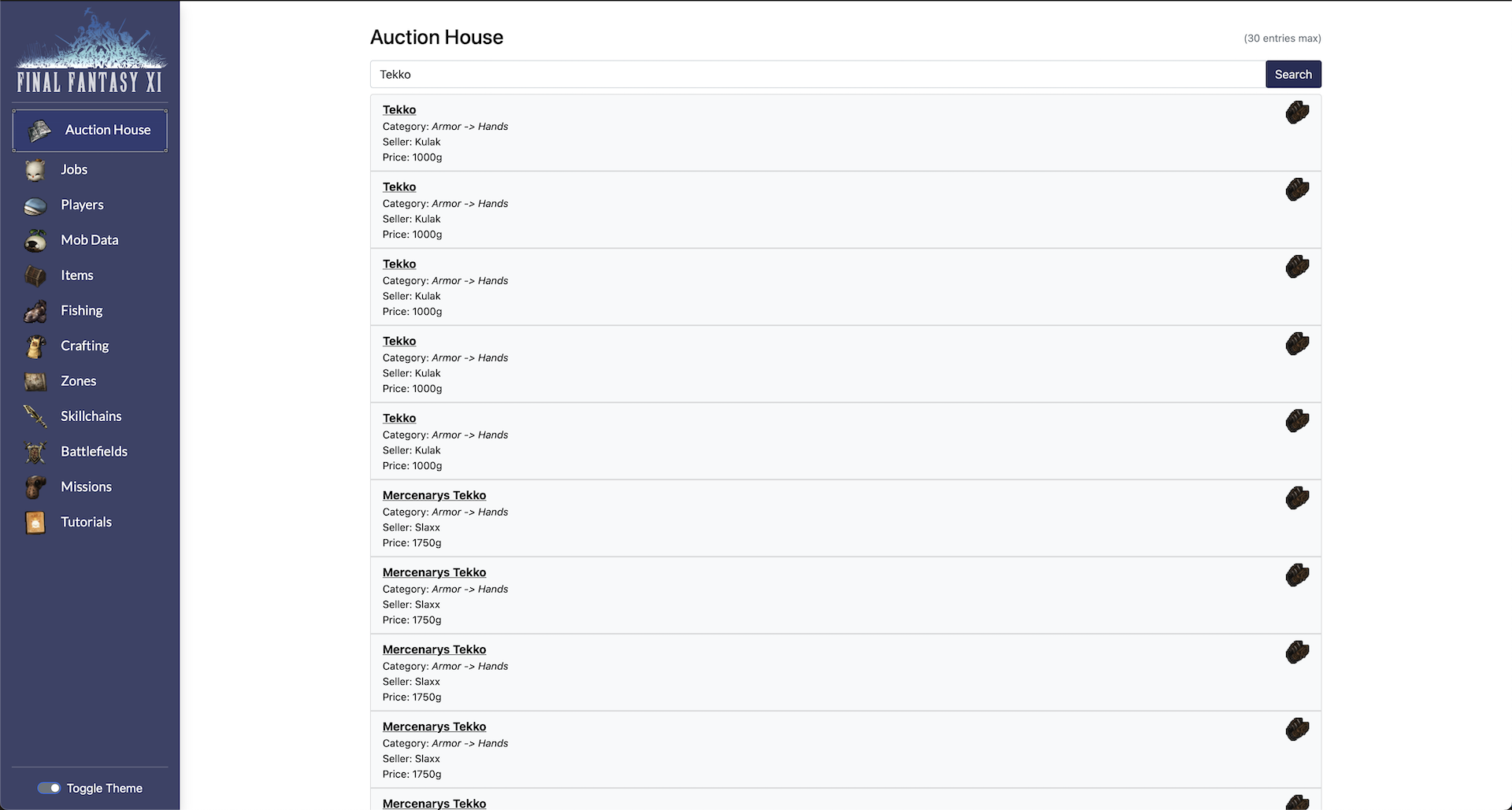 ffps item details