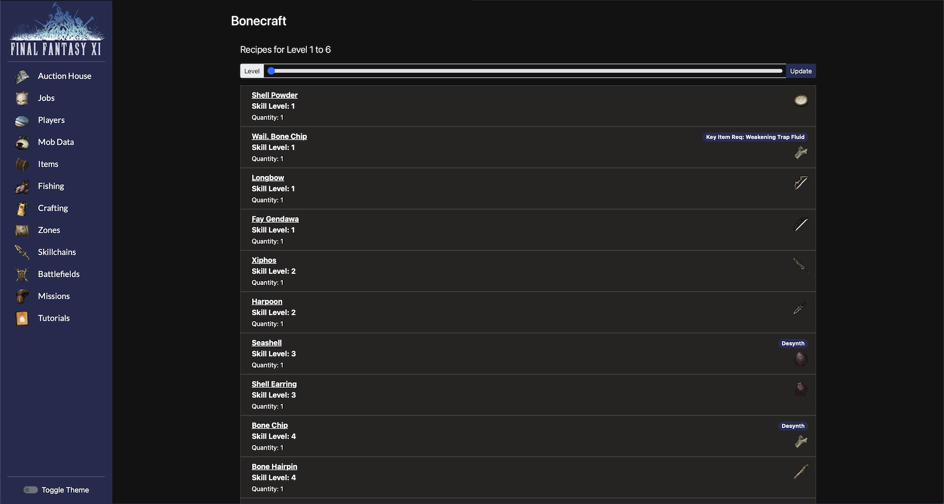 ffps craft search results