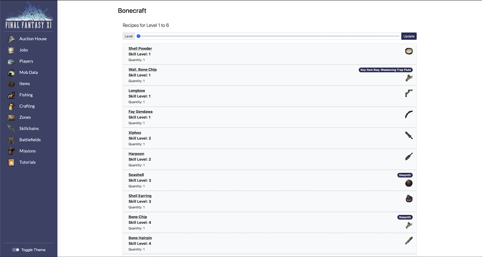 ffps craft search results