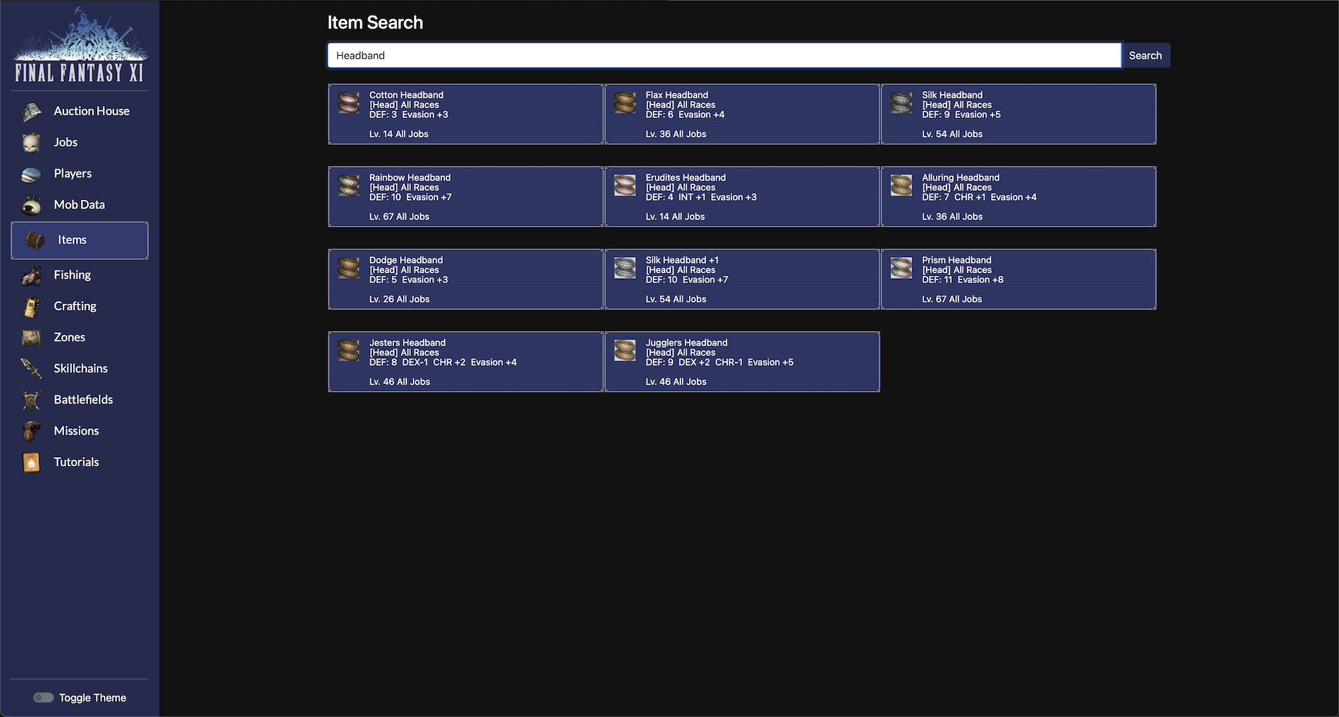 ffps item search