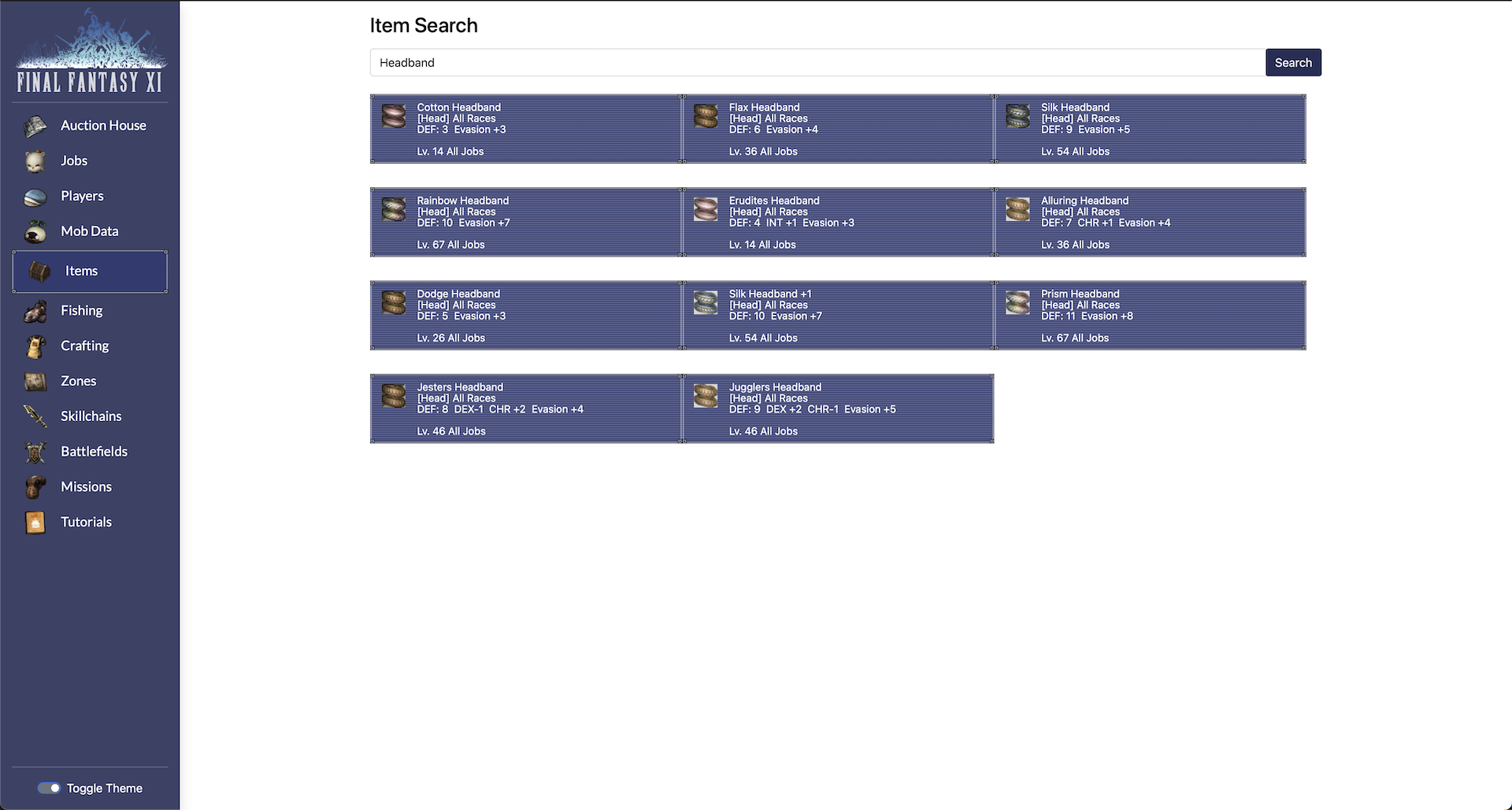 ffps item search